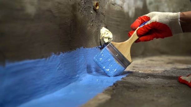 Commercial Waterproofing project at a Butlerville, IN business property by SJ Waterproofing Pros